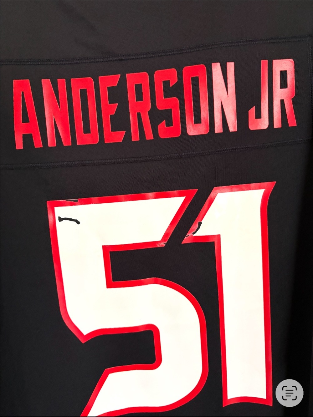 Nike NFL Houston Texans Anderson Jr #51 Black, Red & White Jersey 3x - Picture 5 of 7
